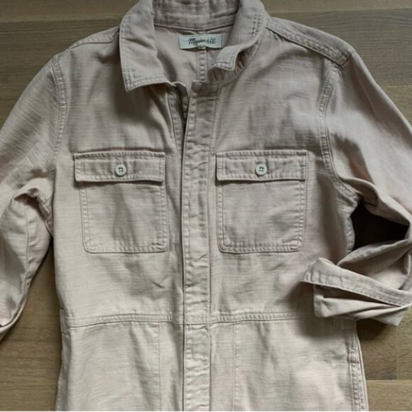 Madewell Zip Front Blush Coverall - Picture 4 of 8